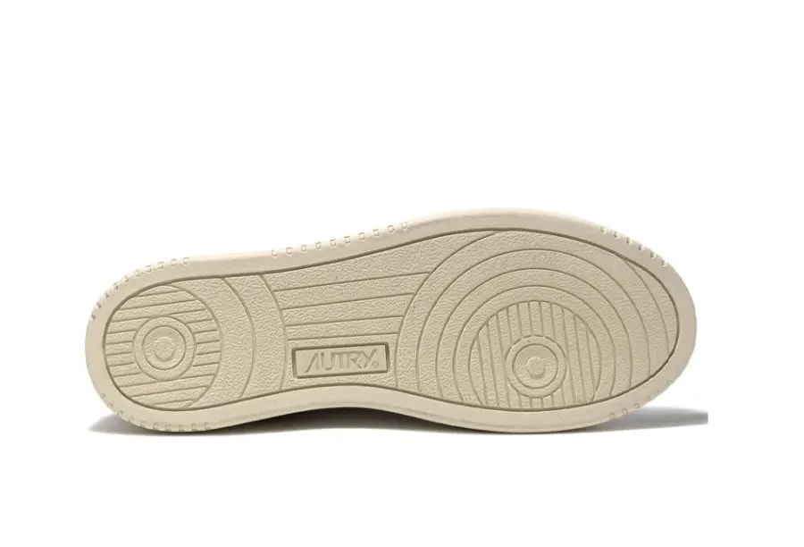 Giày Autry Medalist Low Leather Suede 'White Green' AULM-LS23 — ảnh 4