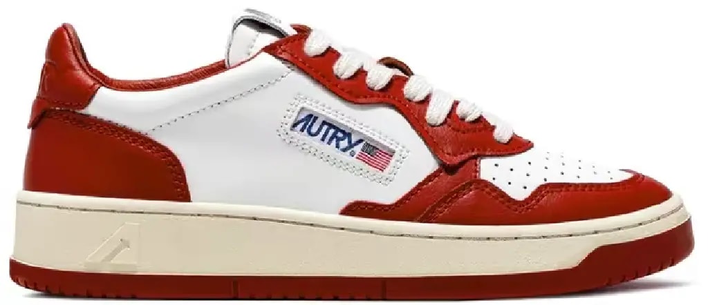 Giày Autry Medalist Low Leather 'Red White' AULM-WB02 — kich-thuoc: 40