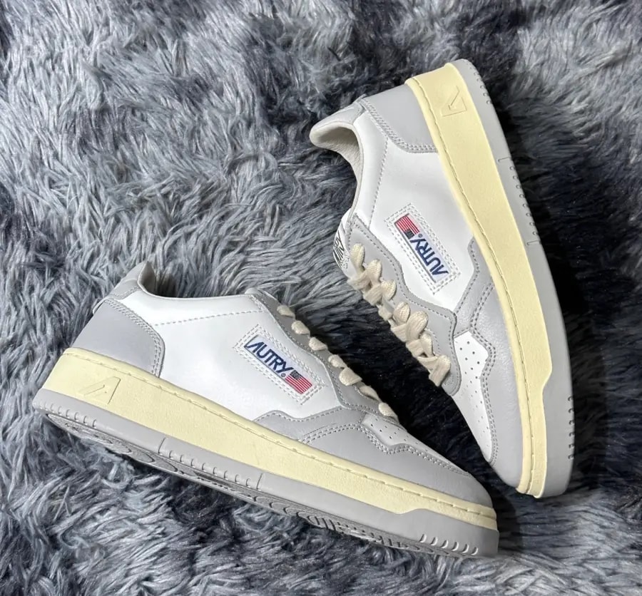 Giày Autry Medalist Low Leather 'Gray White' AULM-WB10 — ảnh 3