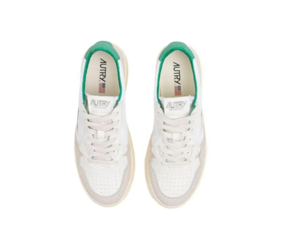 Giày Autry Medalist Low Leather 'White Green' AULM-CN03 — ảnh 3