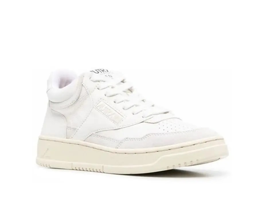 Giày Autry Open Mid Leather Suede 'White' AOMW-CE11 — ảnh 2