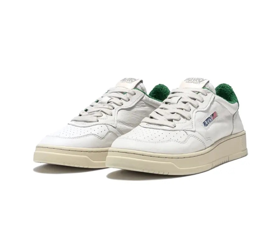 Giày Autry Medalist Low Leather 'White Green' AULM-SP03 — ảnh 3