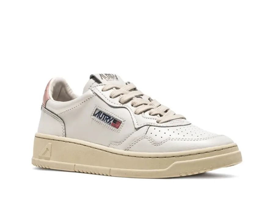 Giày Autry Medalist Low Leather 'White Pink' AULM-LL16 — ảnh 4