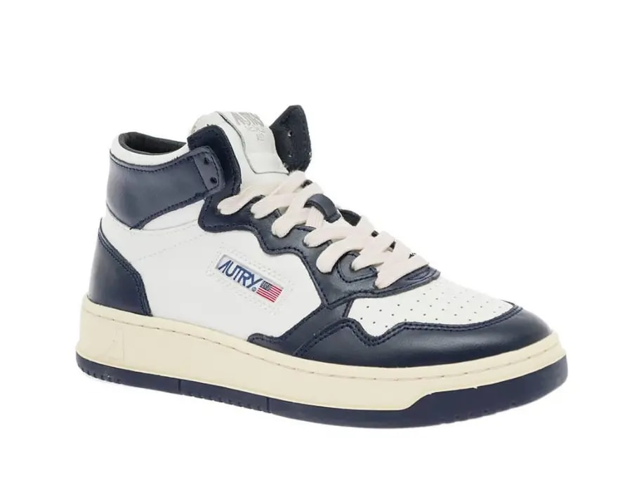 Giày Autry Medalist Mid 'White Blue' AUMM-WB04 — ảnh 2