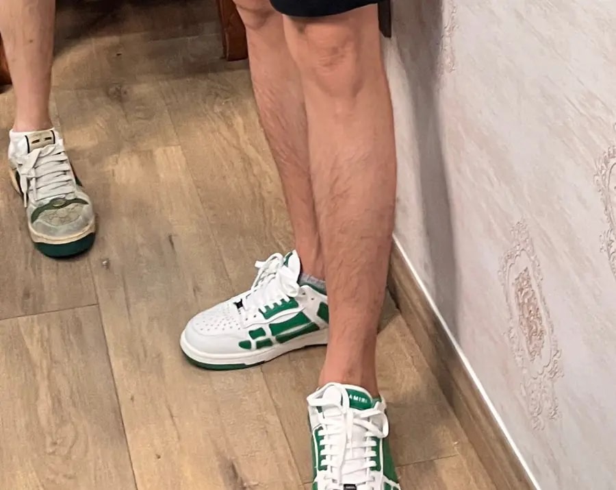 Giày Amiri Skel Top Low 'White Green' MFS003-114 — ảnh 2