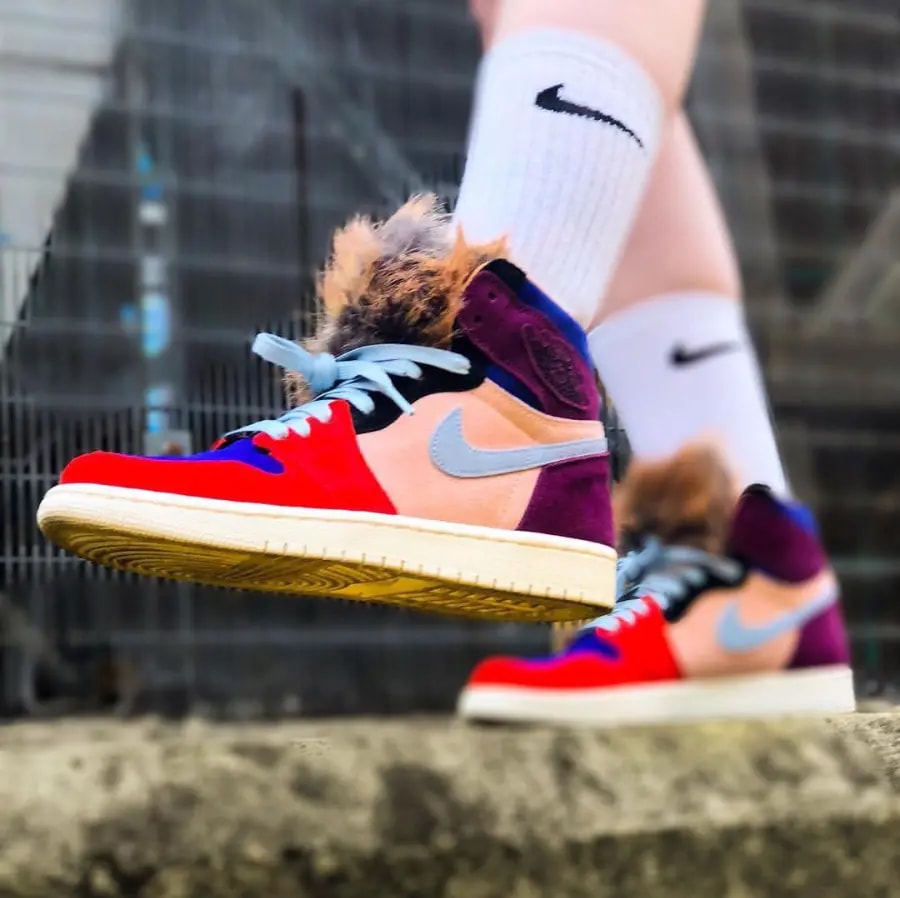 Giày Nike Air Jordan 1 Retro High x Aleali May 'Court Lux' BV2613-600 — ảnh 2