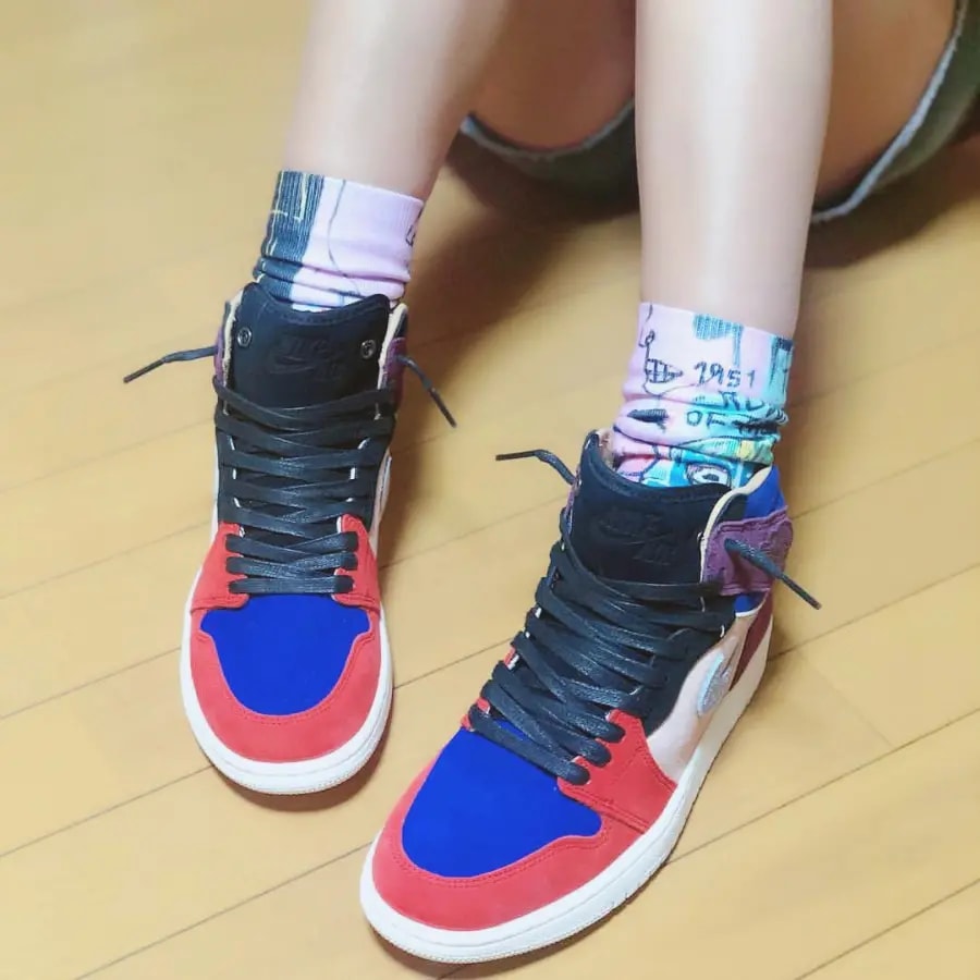 Giày Nike Air Jordan 1 Retro High x Aleali May 'Court Lux' BV2613-600 — ảnh 4