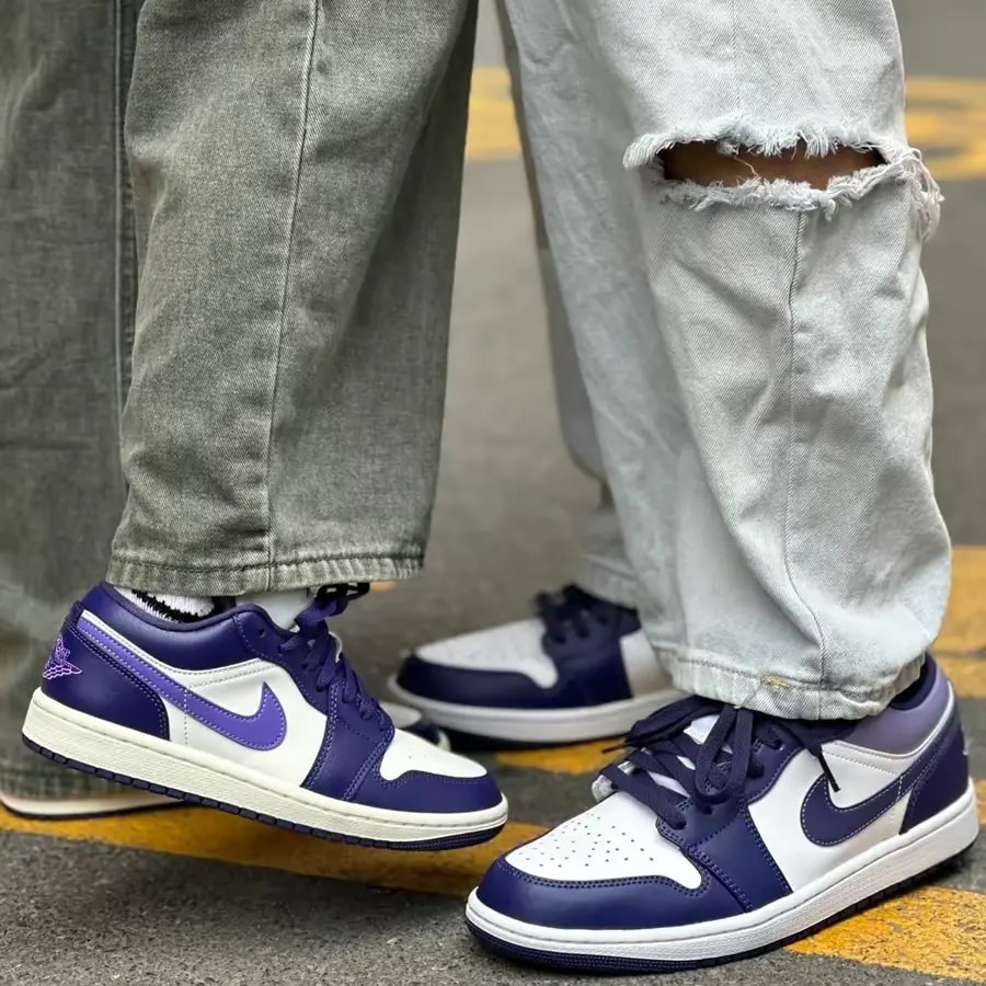 Giày Nike Air Jordan 1 Low 'Sky J Purple' 553558-515 — ảnh 2