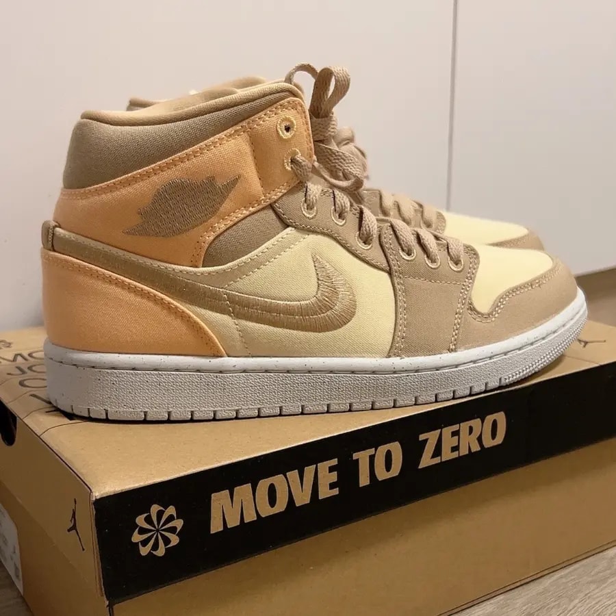 Giày Nike Air Jordan 1 Mid SE 'Muslin Canvas' DV0427-102 — ảnh 4