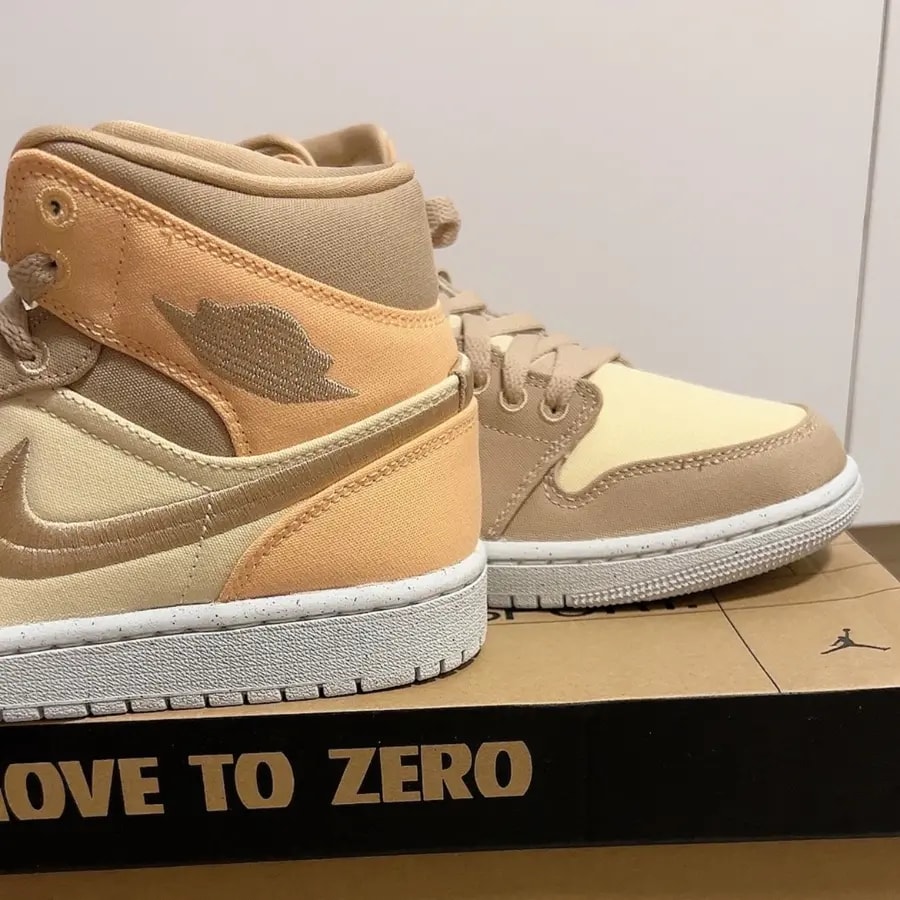 Giày Nike Air Jordan 1 Mid SE 'Muslin Canvas' DV0427-102 — ảnh 5