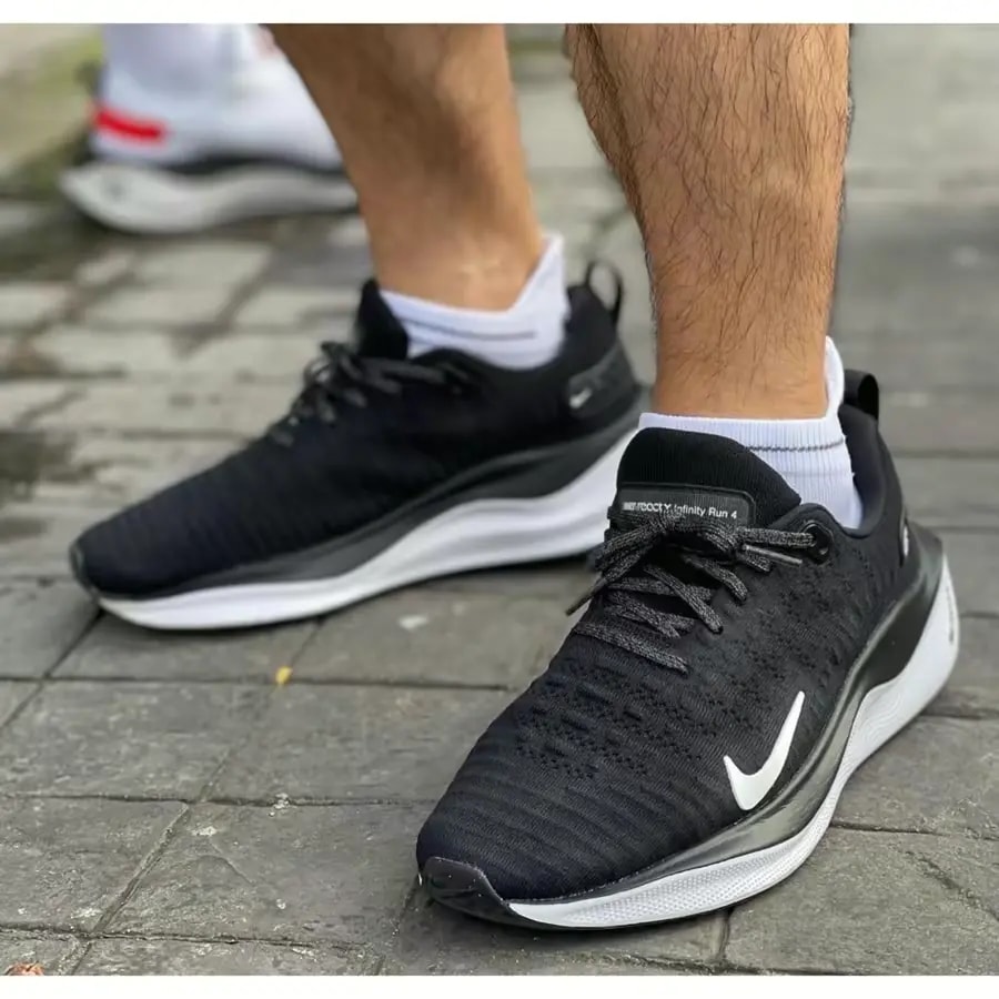 Giày Nike ReactX Infinity Run 4 'Black White' DR2670-001 — ảnh 2