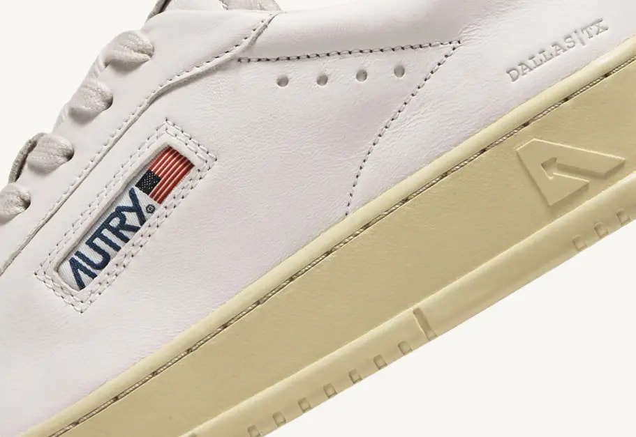 Giày Autry Dallas Low Nubuck Goatskin 'White' ADLW-NG01 — ảnh 2