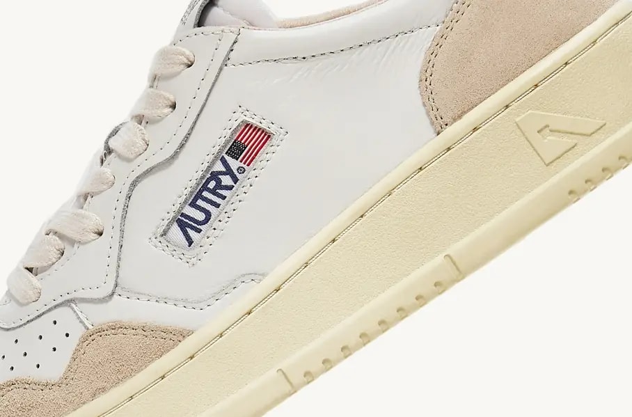 Giày Autry Medalist Low Suede 'White Lavender' AULW-LS53 — ảnh 4