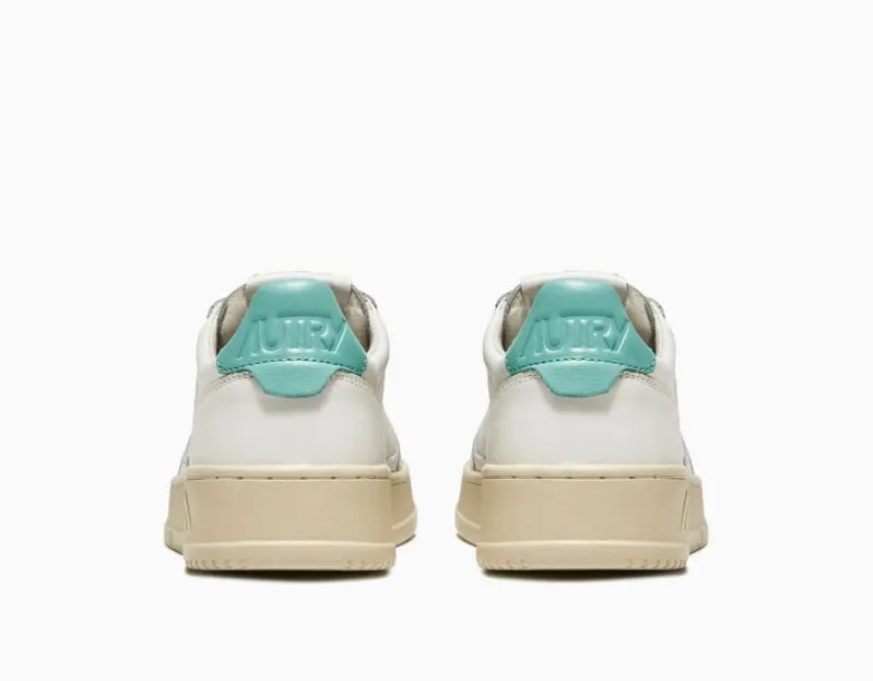 Giày Autry Medalist Low Leather 'White Turquoise' AULW-LL49 — ảnh 4