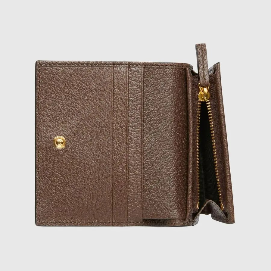Ví Gucci Ophidia GG Card 'Beige Ebony' 523155-96IWG-8745 — ảnh 4