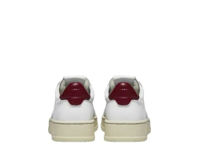 Giày Autry Medalist Low Leather 'White Burgundy' AULM-LL43 — ảnh 4