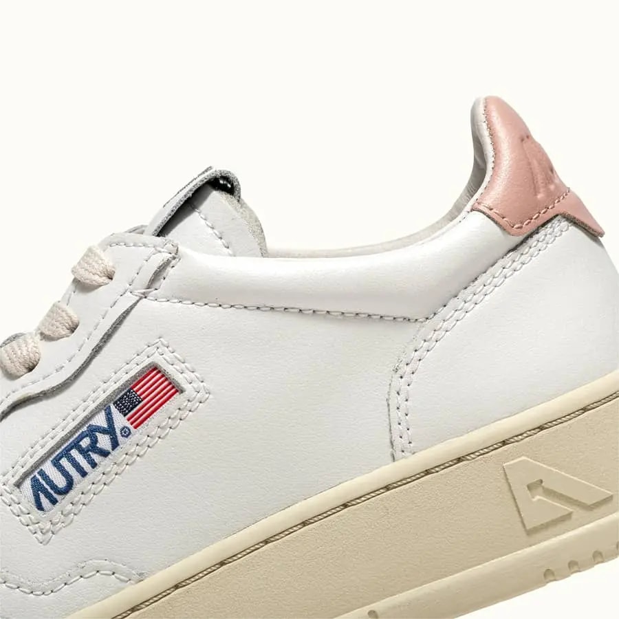 Giày Autry Medalist Low Leather 'White Pink' AULM-LL16 — ảnh 5