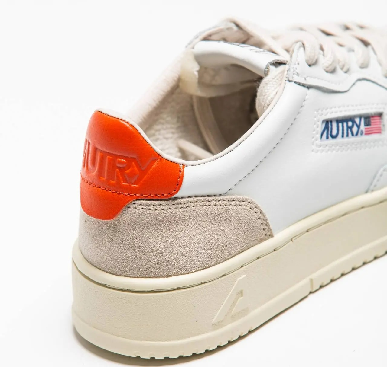 Giày Autry Medalist Low 'White Orange' AULW-LS45 — ảnh 3
