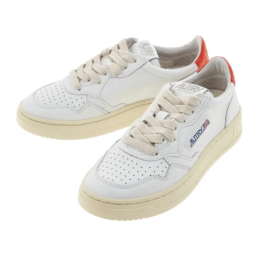 Giày Autry Medalist Low 'White Orange' AULW-LL24 — ảnh 3