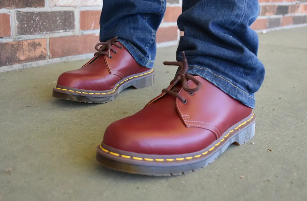 Giày Dr.Martens Vintage 1461 Quilon Leather Oxford 'Wine' 12877601 — ảnh 2