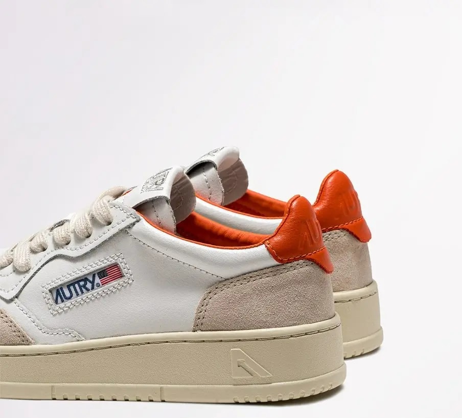 Giày Autry Medalist Low 'White Orange' AULM-LS40 — ảnh 2