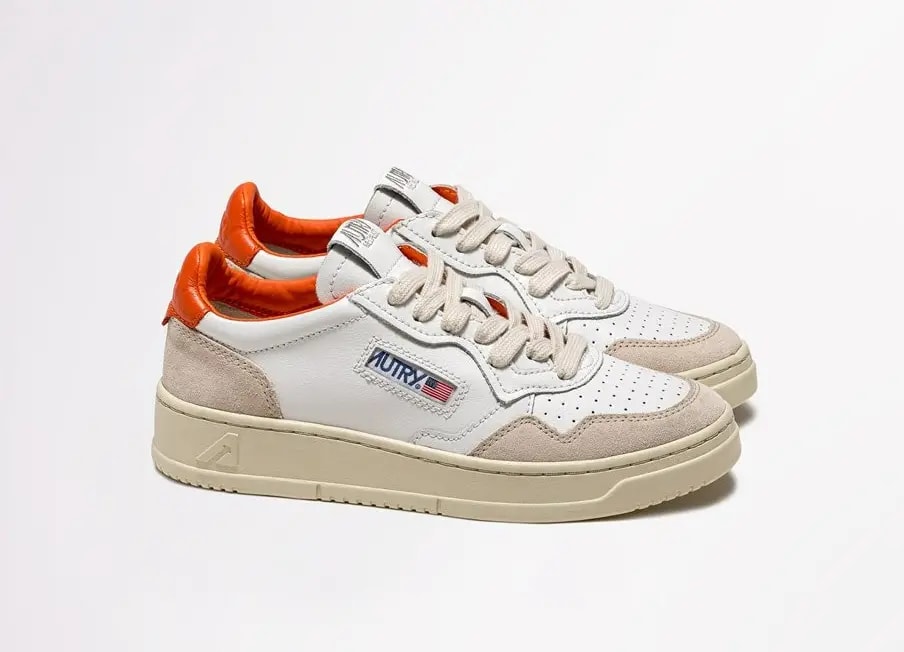 Giày Autry Medalist Low 'White Orange' AULM-LS40 — ảnh 3