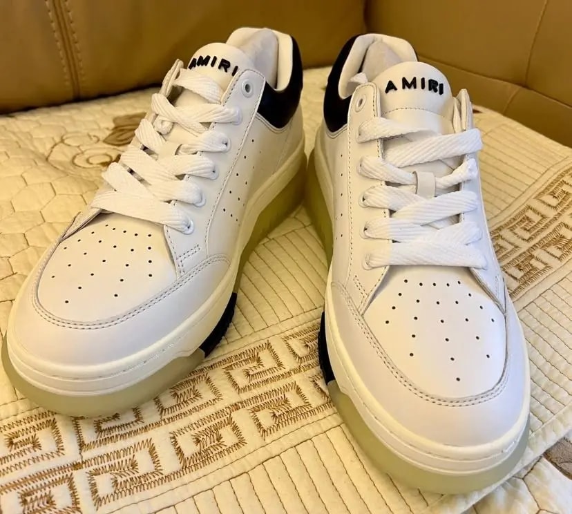 Giày Amiri Stadium Low 'White Black' MFS007-111 — ảnh 2