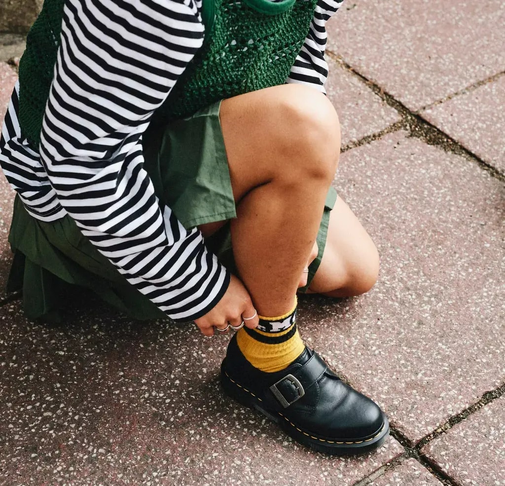 Giày Dr. Martens 1461 Buckle Pull Up 'Black' 31040001 — ảnh 2