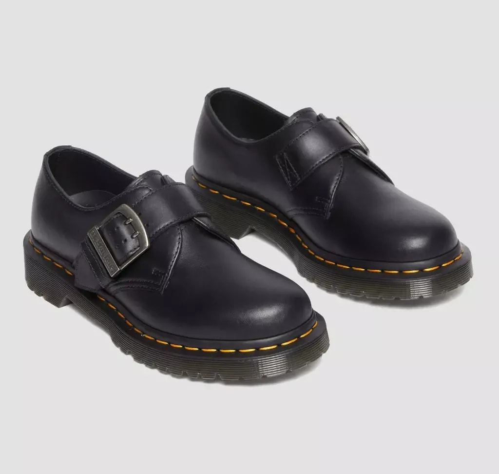 Giày Dr. Martens 1461 Buckle Pull Up 'Black' 31040001 — ảnh 5