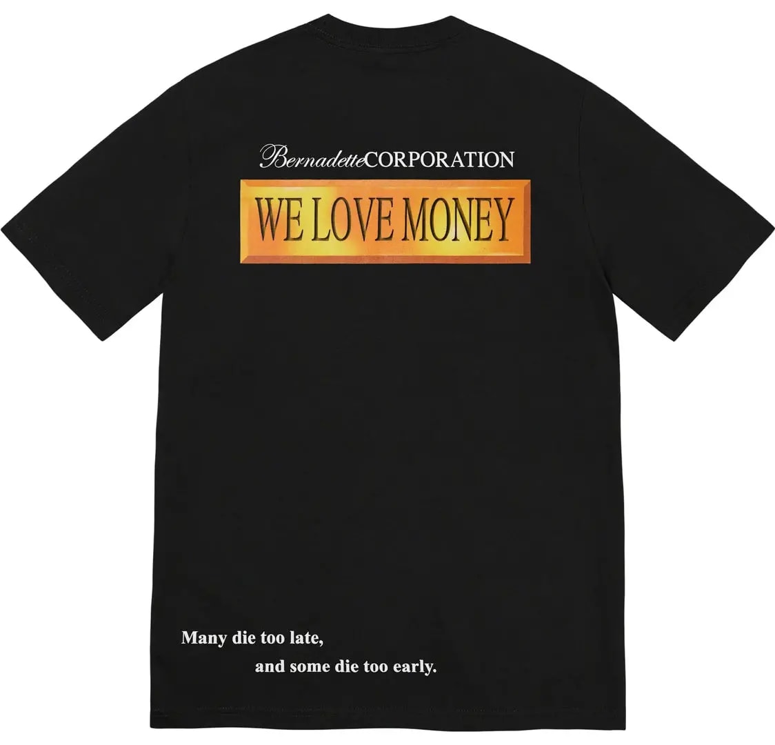 Áo Supreme Bernadette Corporation Money Tee 'Black' — ảnh 2