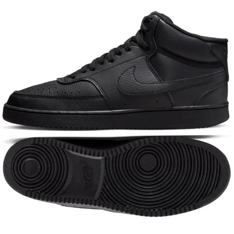 Giày Nike Court Vision Mid Next Nature 'Triple Black' DN3577-003 — ảnh 4