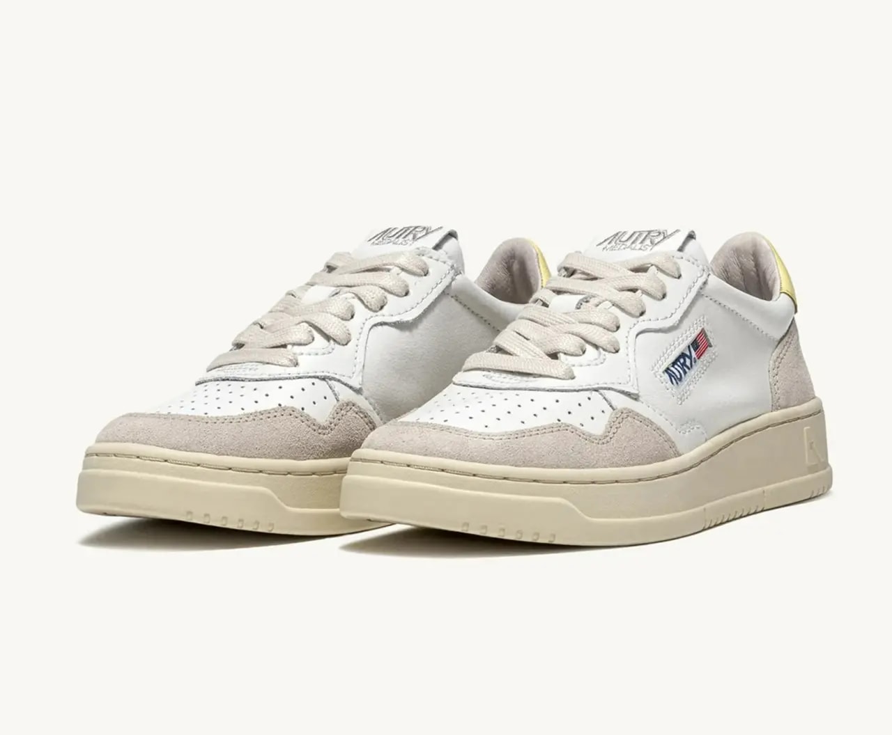 Giày Autry Medalist Low 'White Yellow' AULW-LS46 — ảnh 3
