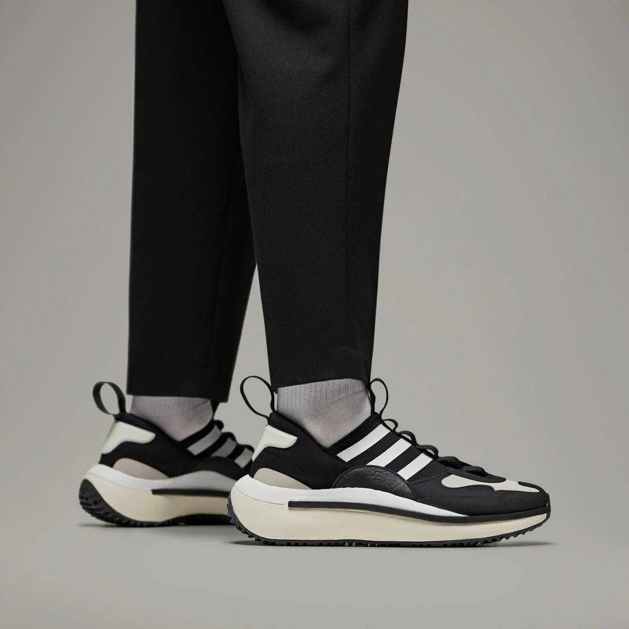 Giày Adidas Y-3 Qisan Cozy 'Black White' GX1081 — ảnh 4
