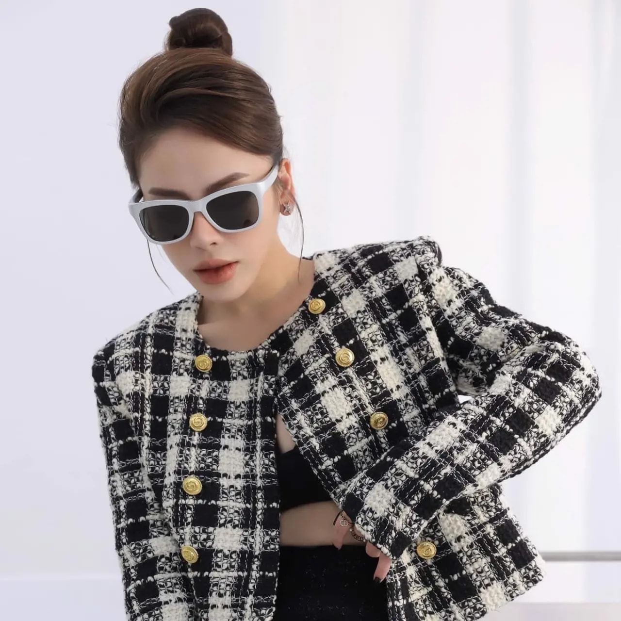 Kính Balenciaga Round Frame Bio Injection Rilsan Sunglasses 'Silver' BB0150S-003 — ảnh 3