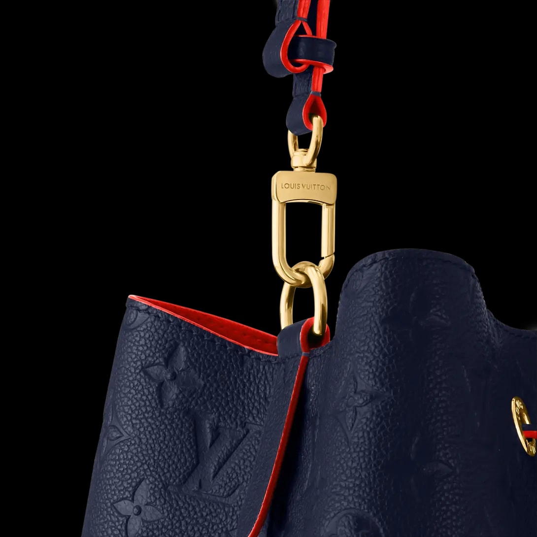 Túi Louis Vuitton Neonoe MM Monogram Empreinte 'Navy Blue Red' M45306 — ảnh 5