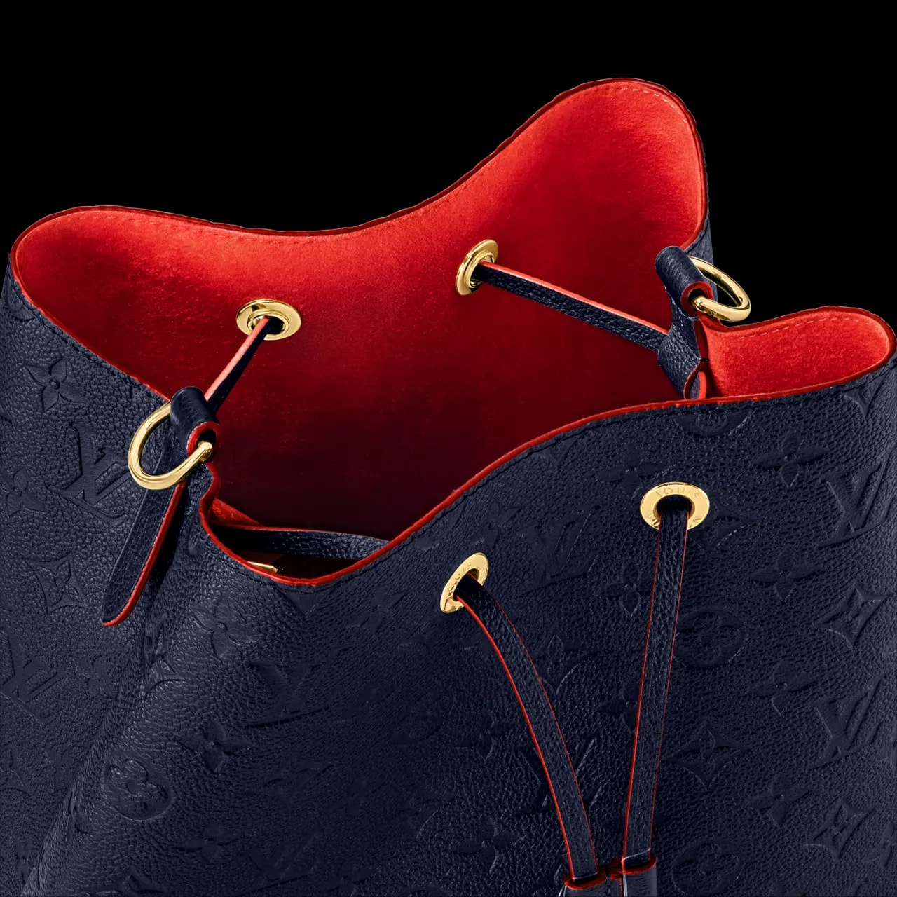 Túi Louis Vuitton Neonoe MM Monogram Empreinte 'Navy Blue Red' M45306 — ảnh 4