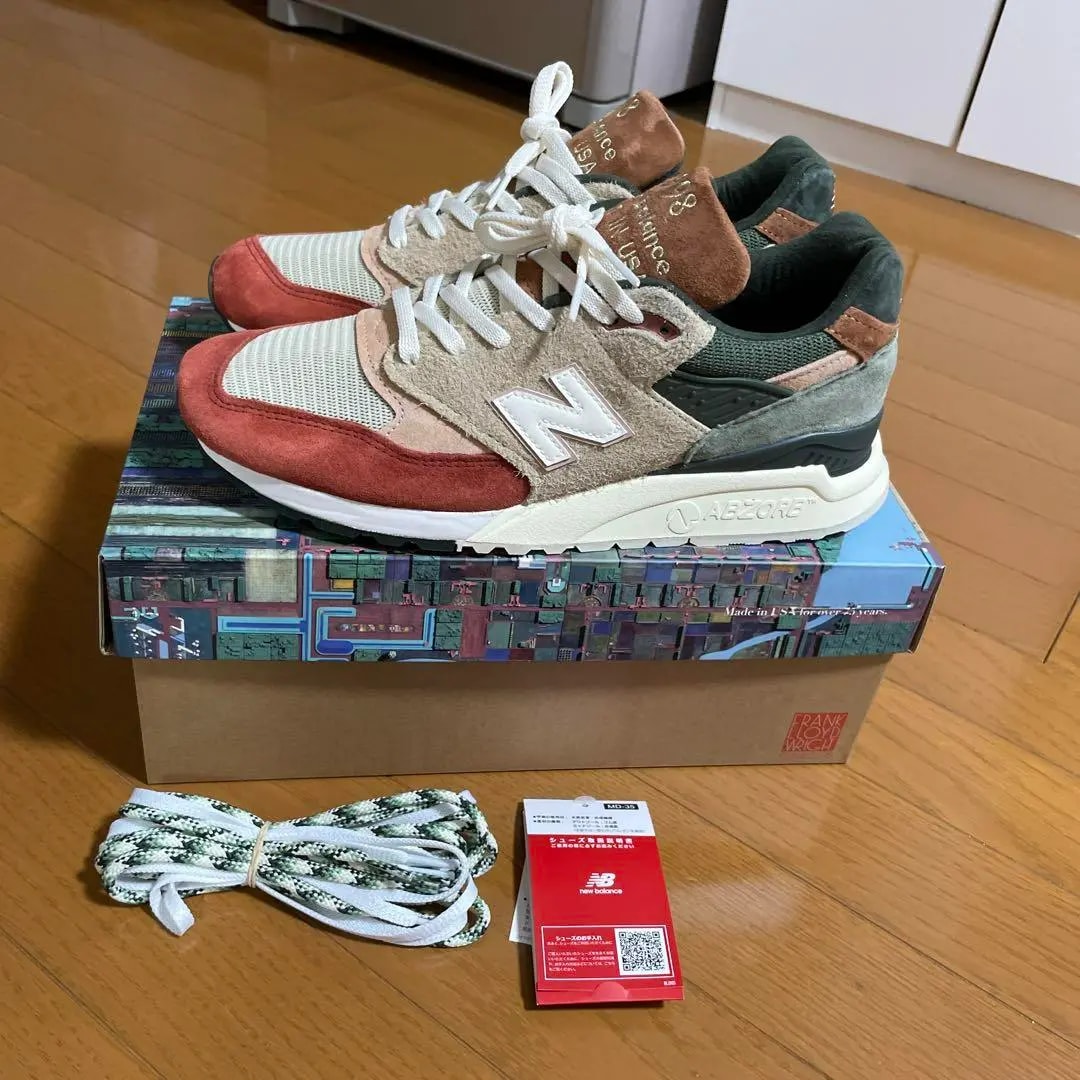 Giày New Balance 998 x Kith 'Aloe Wash Apricot' U998KT1 — ảnh 4