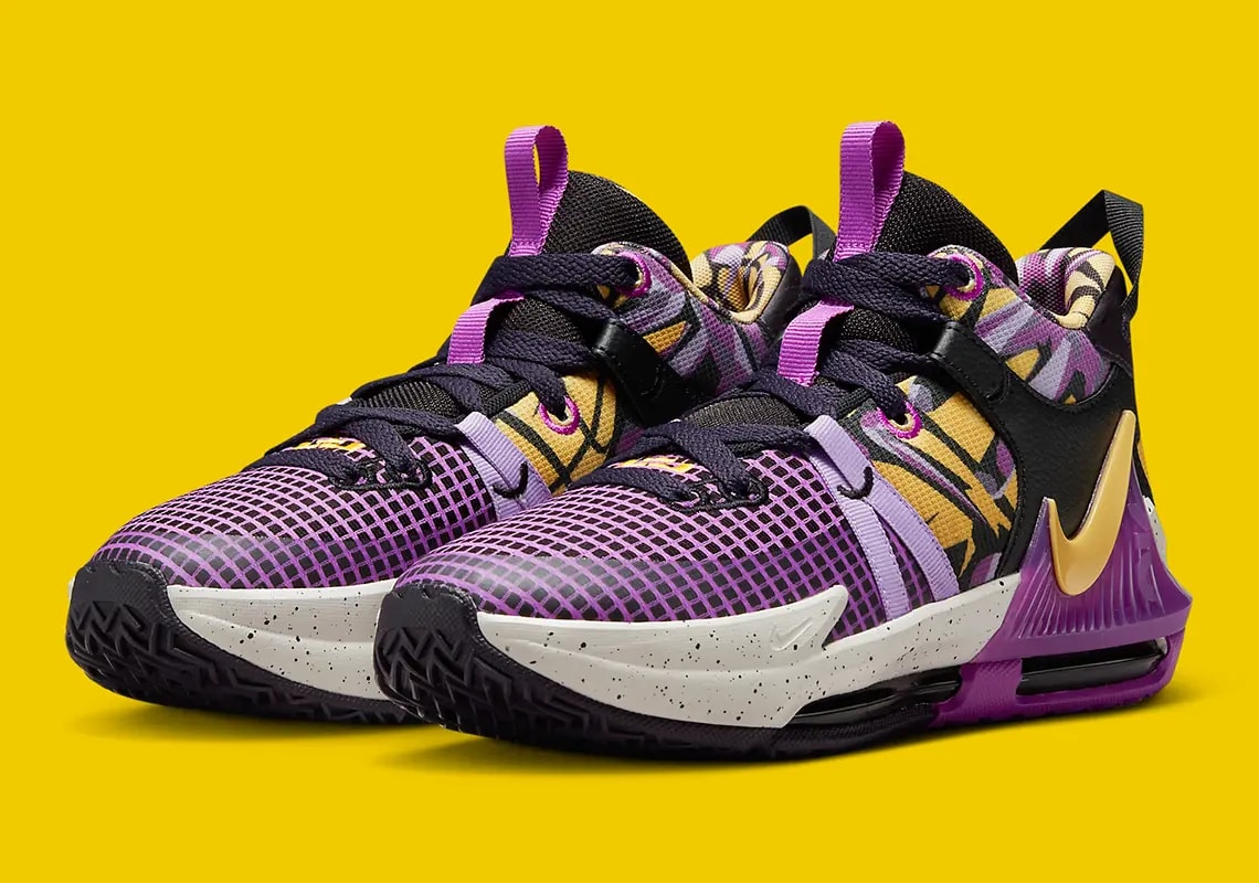 Giày Nike LeBron Witness 7 'Lakers Graffiti' FD0209-001 — ảnh 2