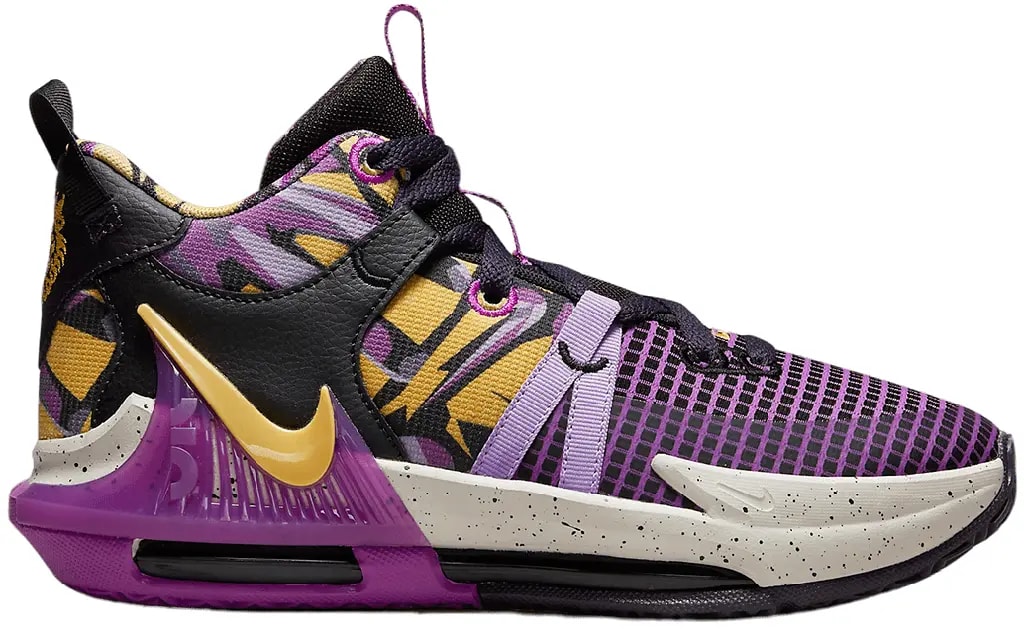 Giày Nike LeBron Witness 7 'Lakers Graffiti' FD0209-001 — kich-thuoc: 36
