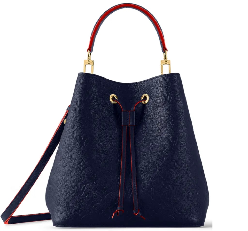 Túi Louis Vuitton Neonoe MM Monogram Empreinte 'Navy Blue Red' M45306
