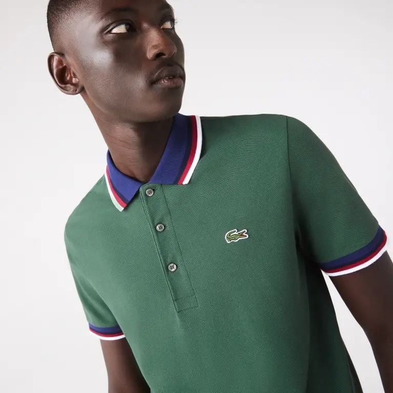 Áo Lacoste Regular Fit Stretch Polo Shirt 'Green' PH3461-11-5HX — ảnh 2