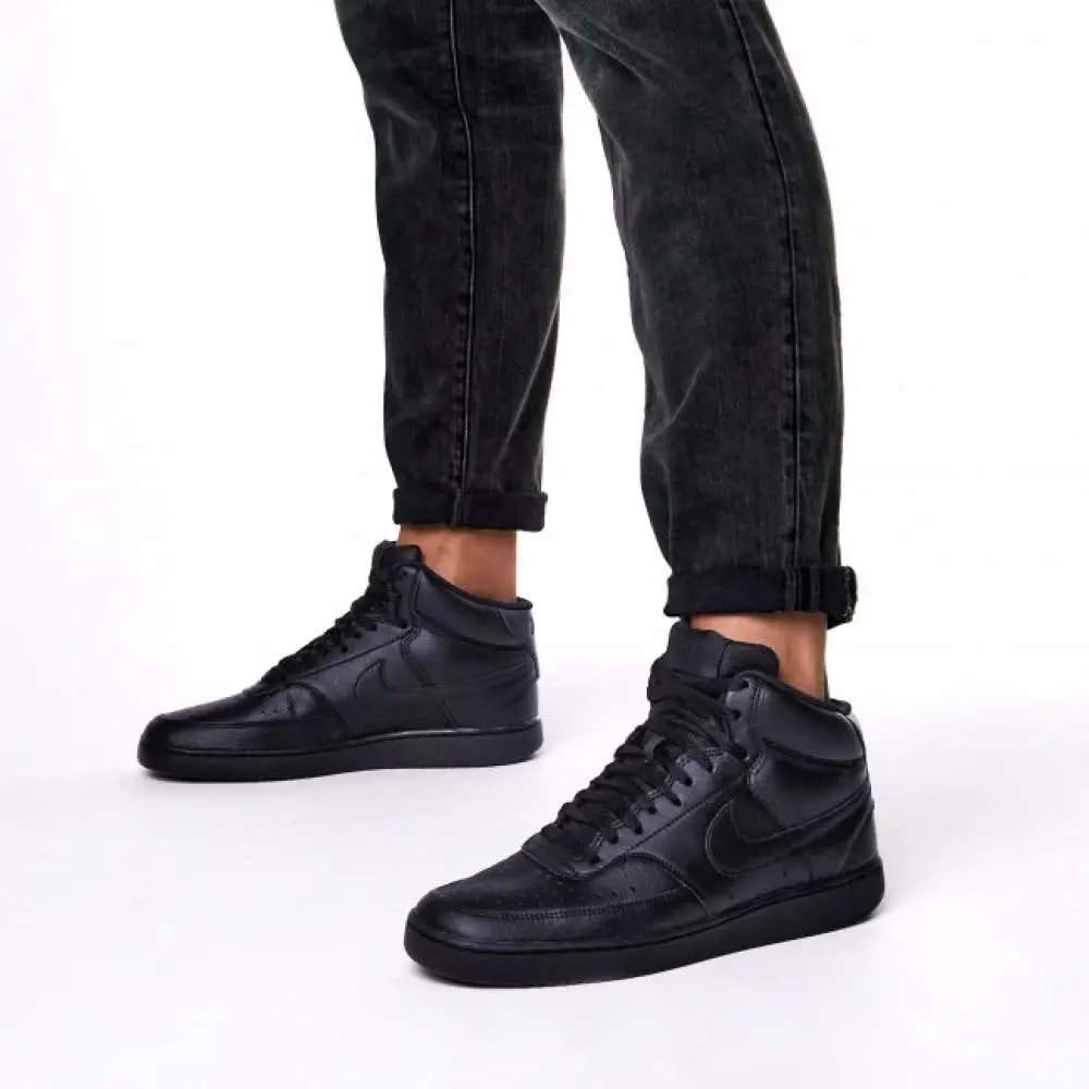 Giày Nike Court Vision Mid Next Nature 'Triple Black' DN3577-003 — ảnh 2