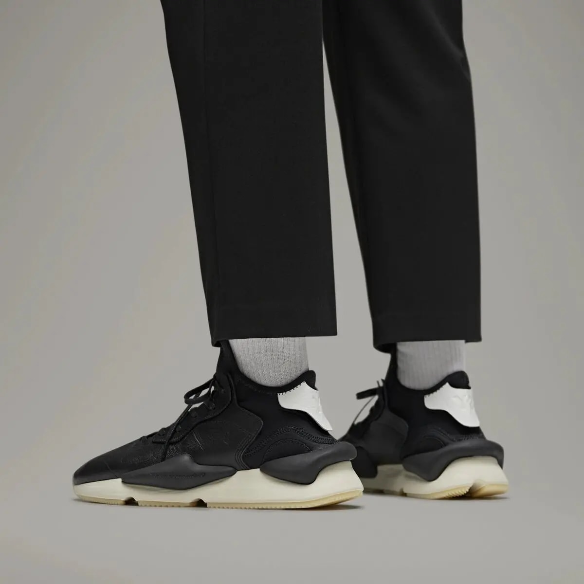 Giày Adidas Y-3 Kaiwa 'Black White' GX1053 — ảnh 3