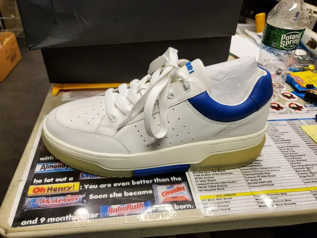 Giày Amiri Stadium Low 'White Blue' MFS007-123 — ảnh 3