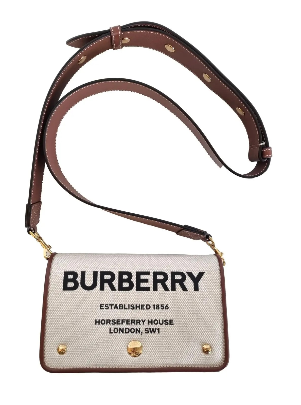 Túi Burberry Canvas And Leather 'Cream White' 80518441 — ảnh 4