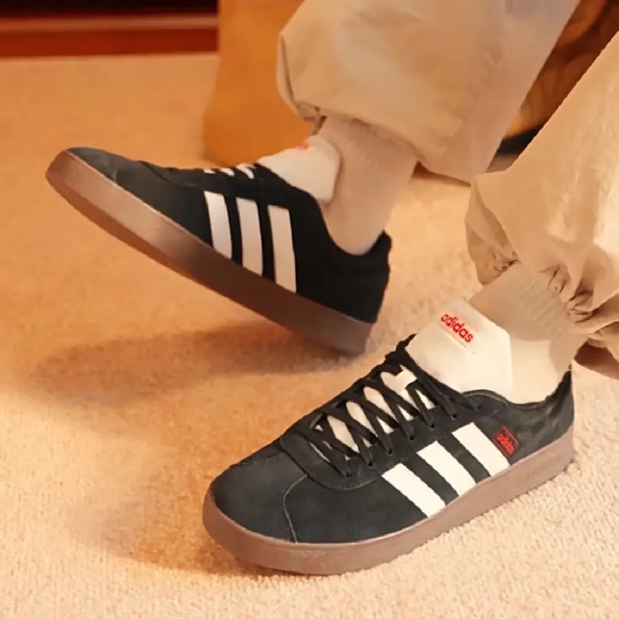 Giày Adidas Vl Court Lifestyle Skateboarding 'Black' HQ1801 — ảnh 2