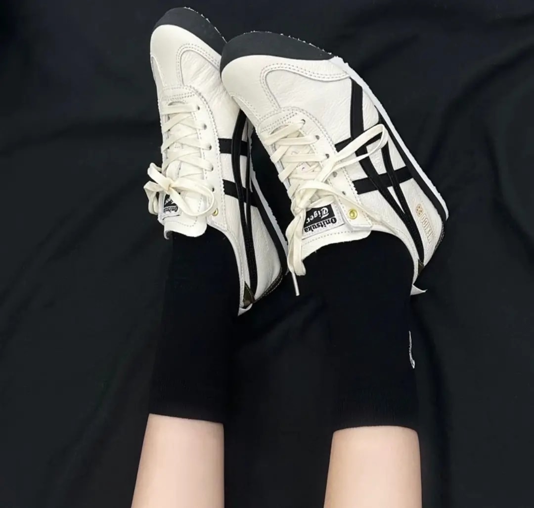 Giày Onitsuka Tiger Mexico 66 'Cream Black' 1183B493-100 — ảnh 4