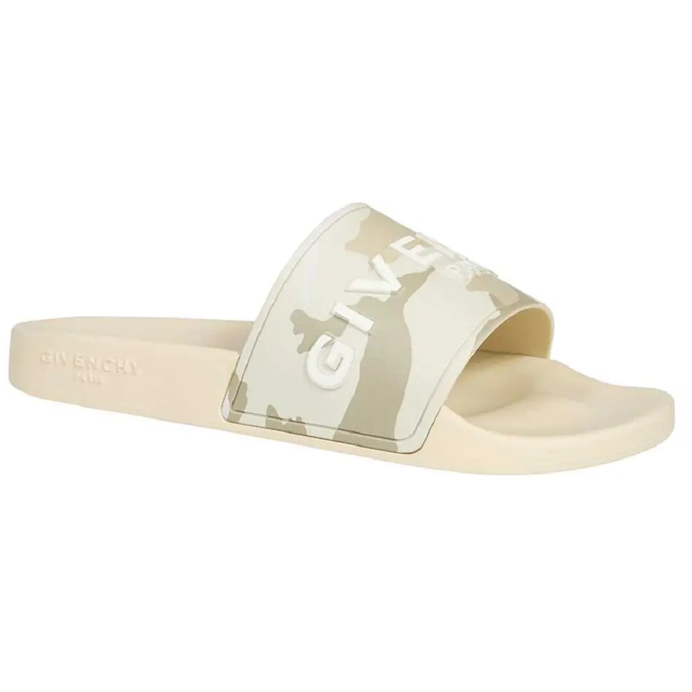 Dép Givenchy Logo Flat Sandal 'Beige' BH300HH1AQ-288 — ảnh 2