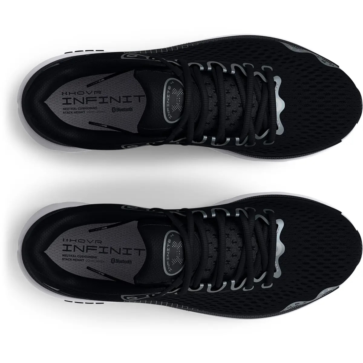 Giày Under Armour HOVR Infinite 4 'Black White' 3024905-001 — ảnh 4