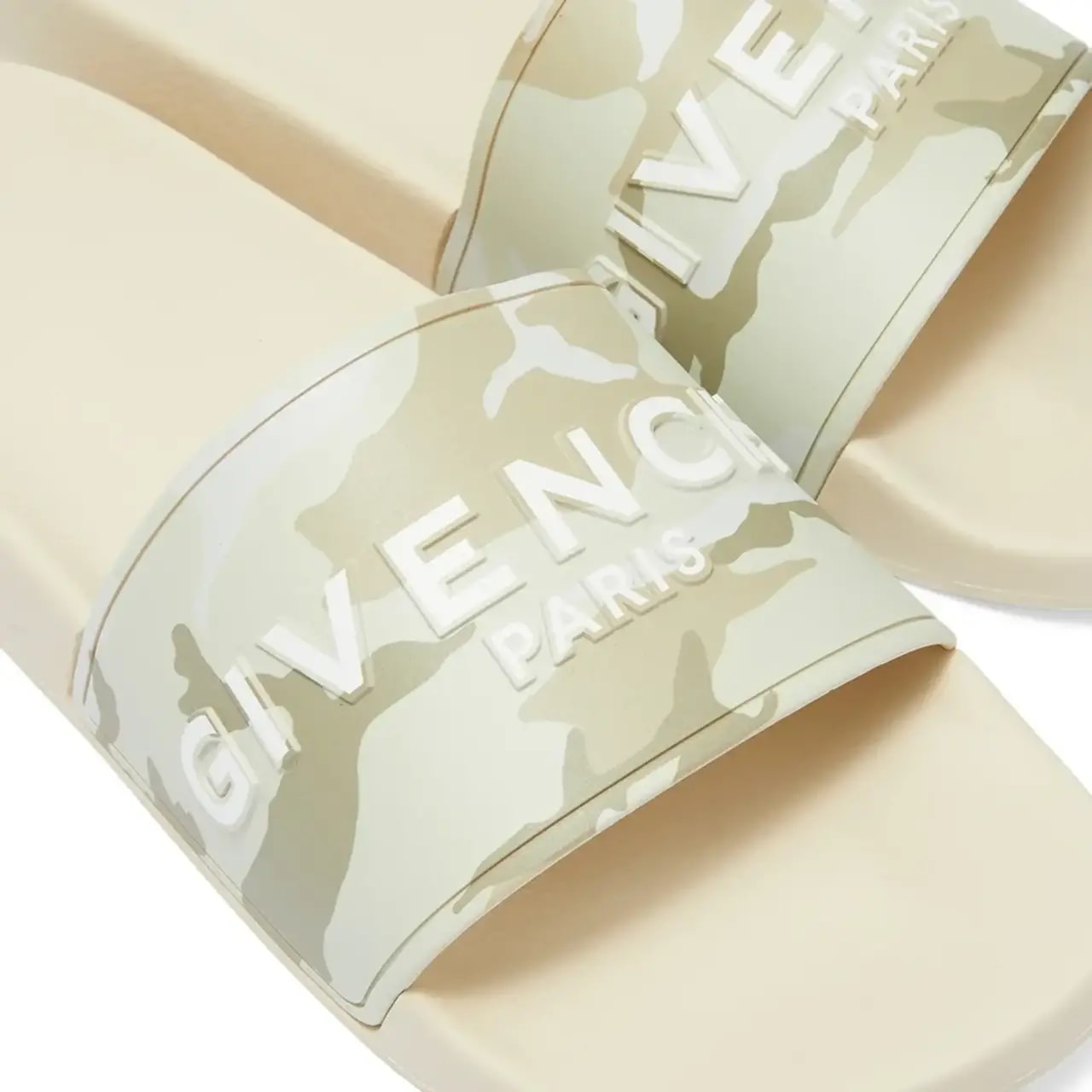 Dép Givenchy Logo Flat Sandal 'Beige' BH300HH1AQ-288 — ảnh 3